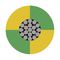 PP001082 - SIAF Flexible Stranded Silicone Rubber Wire, Green / Yellow, 0.75 mm², 100m