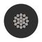 PP001089 - SIAF Flexible Stranded Silicone Rubber Wire, Black, 1 mm², 100m