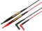 FLUKE TL175 - 10A TwistGuard 4mm Right Angle Banana Plug to Adjustable Tip Probe Test Lead Set