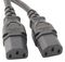 GW-151735 - IEC C14 to 2x IEC13 Mains Power Lead, 240V, 10A, 2.5m, Black