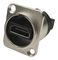 CP30116 - HDMI Feedthrough Panel Mount Connector, Gold Plated, CSK hole, Silver Metal XLR Frame