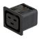 4710.5014 - 16A 250V AC, IEC C20 Outlet (J), Snap-in IDC Terminal