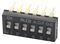 ADF0604HL - 6 DIP / SIP Slide Actuator Switch, SPST, 24V