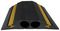 HIVIZ/2 - Industrial Hi-Vis Cable Protector, 2x 23mm Channels, Black/Yellow, 4.5m