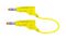 66.9407-050-24 - Stackable Banana Plug to Plug Test Lead, 4mm, 600V, 32A, 500mm, Yellow