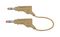 66.9407-050-27 - Stackable Banana Plug to Plug Test Lead, 4mm, 600V, 32A, 500mm, Brown