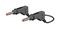 66.9407-100-21 - Stackable Banana Plug to Plug Test Lead, 4mm, 600V, 32A, 1m, Black