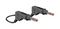 66.9407-100-21 - Stackable Banana Plug to Plug Test Lead, 4mm, 600V, 32A, 1m, Black
