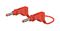 66.9407-100-22 - Stackable Banana Plug to Plug Test Lead, 4mm, 600V, 32A, 1m, Red