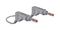 66.9407-100-28 - Stackable Banana Plug to Plug Test Lead, 4mm, 600V, 32A, 1m, Grey
