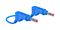 66.9407-200-23 - Stackable Banana Plug to Plug Test Lead, 4mm, 600V, 32A, 2m, Blue