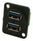 CP30105 - Dual USB 3.0 Socket, XLR Shell, CSK Holes