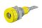 23.0030-24 - 2mm Banana Test Socket Connector, Panel Mount, 60V DC, 10A, 6.4mm, Yellow