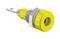 23.0030-24 - 2mm Banana Test Socket Connector, Panel Mount, 60V DC, 10A, 6.4mm, Yellow