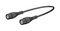 67.9770-100-21 - BNC Plug to Plug Test Lead, 1kV, 1m, Black