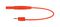 28.0012-015-22 - 4mm Banana Socket to Stackable 2mm Banana Plug Lead, 30V/60V, 10A, Red