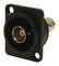 CP303095X - BNC 75Ohm to BNC 75Ohm, Panel Mount Feedthrough Connector, Black Metal, Plain Holes