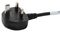 GW-151681 - Mains Power Lead, UK Plug to Free Ends, 250V AC, 10A, 3m, Black