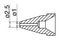 N61-08 - Nozzle, Conical, 1mm