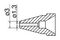 N61-09 - Nozzle, Conical, 1.3mm