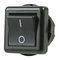 MCR13-136A-05 - Switch, Rocker, Off On,  SPST, Black, 0/1 Markings