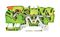 2102-1307 - 3 Conductor Through Ground Terminal Block Lever, Push In Cage Clamp, 35mm DIN Rail, 22AWG to 12AWG, Green