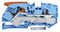 2116-1204 - 2 Conductor Through Terminal Block Lever with Test Port, 800V, 76A, 20AWG to 4AWG, Blue