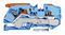 2116-5204 - 2 Conductor Through Terminal Block with Lever and Push Button, 800V, 76A, 20AWG to 6AWG, 16mm2