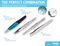 2ASA - 120mm Precision Tweezers, Straight Round Tips