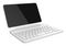 ASM-1900148-11 - Flip Pad Bluetooth Keyboard Kit for Raspberry Pi 4 Touchscreen Case, White
