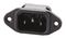 PX0580/63 - IEC C14 Inlet, Black 6.35mm Tabs