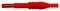FCR6381R - 4mm Banana Plug with Retractable Shroud, 1000V, 10A, Red
