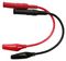 MP770287 - 4mm Banana Plug to Crocodile Clips Lead Set, Black & Red, 185mm
