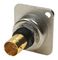 CP303112GM - Gold Plated BNC 75 Ohm Socket to BNC 75 Ohm Socket, 12GHz, 4K Panel Mount Feedthrough Connector, Nickel Plated, CSK Holes