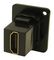 CP30200GM3B - HDMI A Socket to HDMI A Socket Feedthrough Connector, Metal, Black, Plain Holes