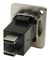 CP30212M3 - Dual USB C Socket to Dual USB C Plugs Feedthrough Connector, Metal, Silver, Plain Holes