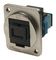 CP30215M3 - Single Mode SC Simplex to Single Mode SC Simplex Feedthrough Connector, Metal, Silver, Plain Holes