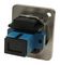 CP30215M3 - Single Mode SC Simplex to Single Mode SC Simplex Feedthrough Connector, Metal, Silver, Plain Holes