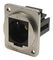 CP30217M3 - Toslink Feedthrough Connector, Metal, Silver, Plain Holes