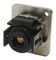 CP30217M3 - Toslink Feedthrough Connector, Metal, Silver, Plain Holes