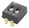1825059-6 - 2 DIP / SIP Flush Slide Actuator Switch, SPST, 24V