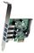 PEXUSB3S4V - 4-Port PCI-Ex SuperSpeed USB 3.0 Controller Card Adaptor with UASP, SATA Power