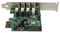 PEXUSB3S4V - 4-Port PCI-Ex SuperSpeed USB 3.0 Controller Card Adaptor with UASP, SATA Power
