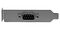 PLATE9MLP - 9 Pin Serial Male to 10 Pin Motherboard Header Low Profile Slot Plate