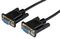SCNM9FF1MBK - 9 Way D RS232 Serial Null Modem Cable - Female to Female, 1m