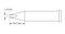 GT6-CH0014S - Soldering Tip, Chisel, 1.4mm