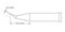 GT6-CN1505R - Soldering Tip, Conical/Bent/Reach, 0.5mm