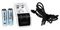 1001-0091-01 - Comfort Mini USB AA/AAA NiMH Battery Charger with 2x AA Batteries