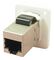 CP30222SXW - RJ45 Cat6 Shielded Socket to RJ45 Cat6 Shielded Socket Feedthrough Connector, Plain Holes, White
