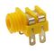 CL1382Y - 3.5mm Mono Jack Socket, Panel Mount, Solder Tags, Yellow
